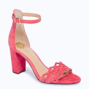 NWT Anthropologie Vince Camuto pink sandals heels 8.5